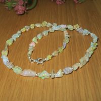 Natural Ethiopian OPAL-Nugget Beads Collier 6-16mm/ NP 170,-