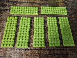 lego 3029 lot de 7 pièces Lime Plate 4 x 12