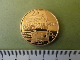 vergoldete Medaille Schlacht bei Näfels 1388-1988