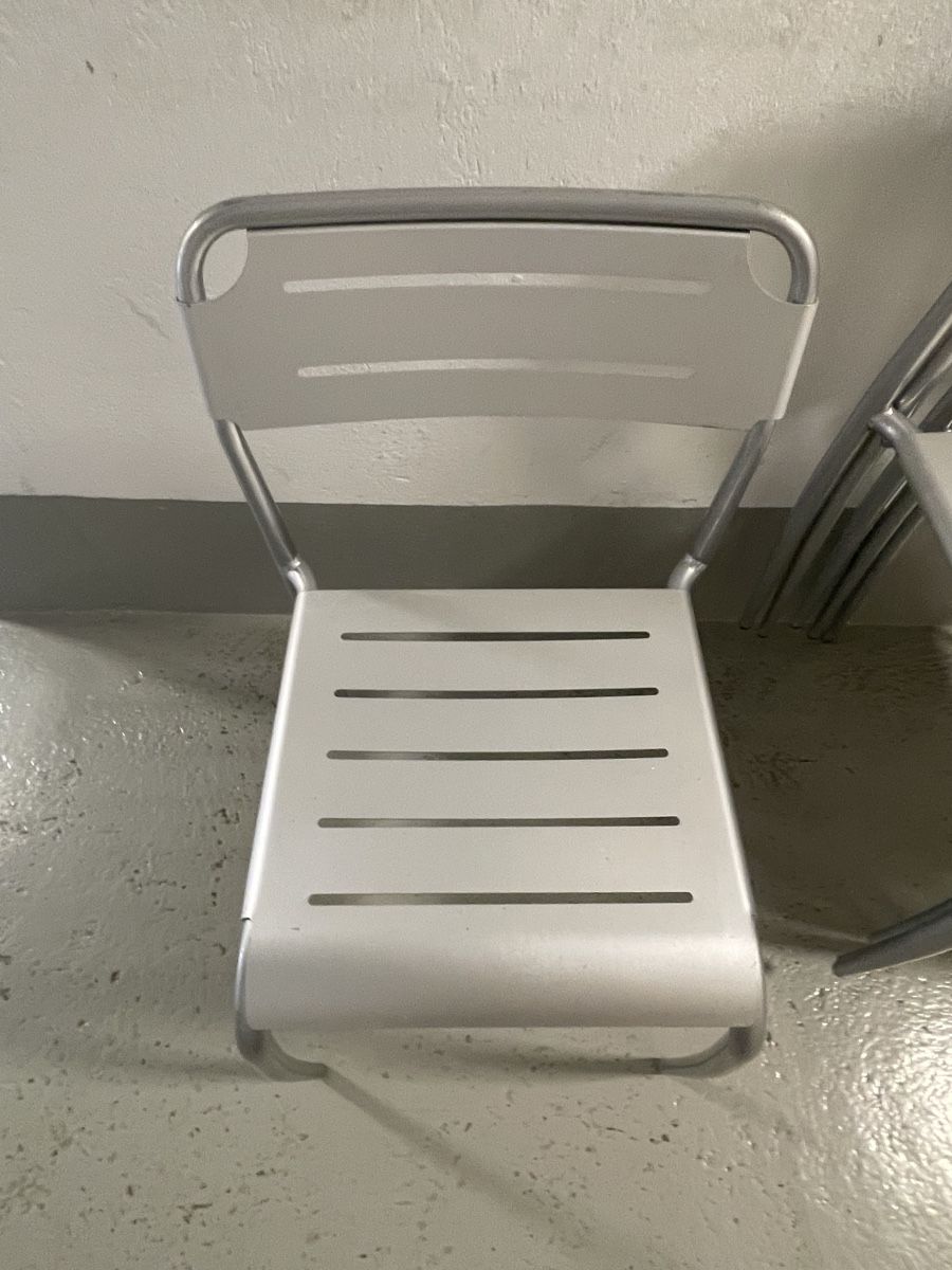 Chaises: Alluminiumstühle 6stk. abzugeben – D'occasion à Ostermundigen par Ruspetoer 1