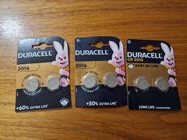 Duracell  6 Stück CR 2016 - Neu & OVP Batterie