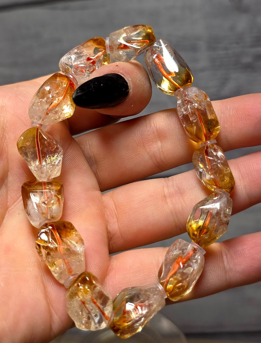 Minerali & Pietre curative: Citrin Freiform Armband A – Nuovo e nell'imballaggio originale da Matzingen venduto da Shay_Crystalz