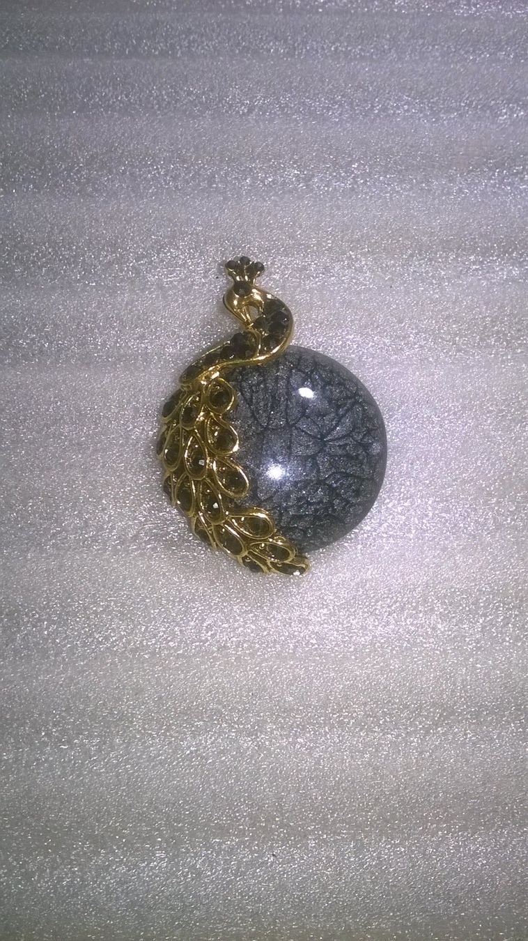 Anhänger: MODESCHMUCK ANHÄNGER,,,MIT PFAU,,UND ONYX STEIN – Neu (gemäss Beschreibung) aus Basel von bijoutrie_4