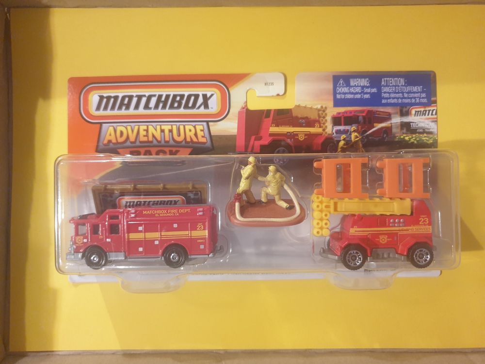 Matchbox 2025 Hitch & Haul Adventure Pack / MBX Fire Rescue (Neu und ...