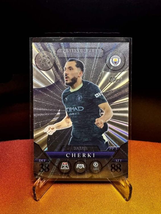 Rayan Cherki / Match Attax Extra 25-26 / Platinum Pull PP3 (Neu (gemäss ...