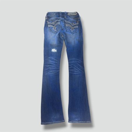 Rock Revival bootcut vintage ripped jeans denim hose wideleg