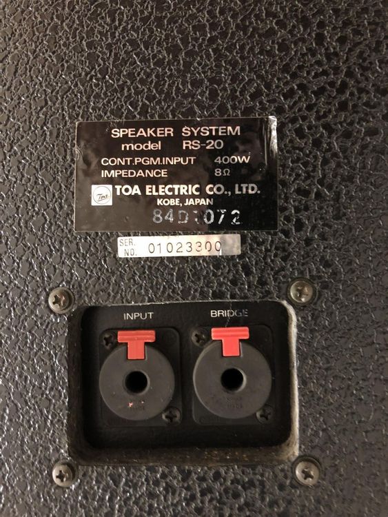 TOA Speaker System Stage Monitor RS20 400 Watt Lautsprecher Kaufen