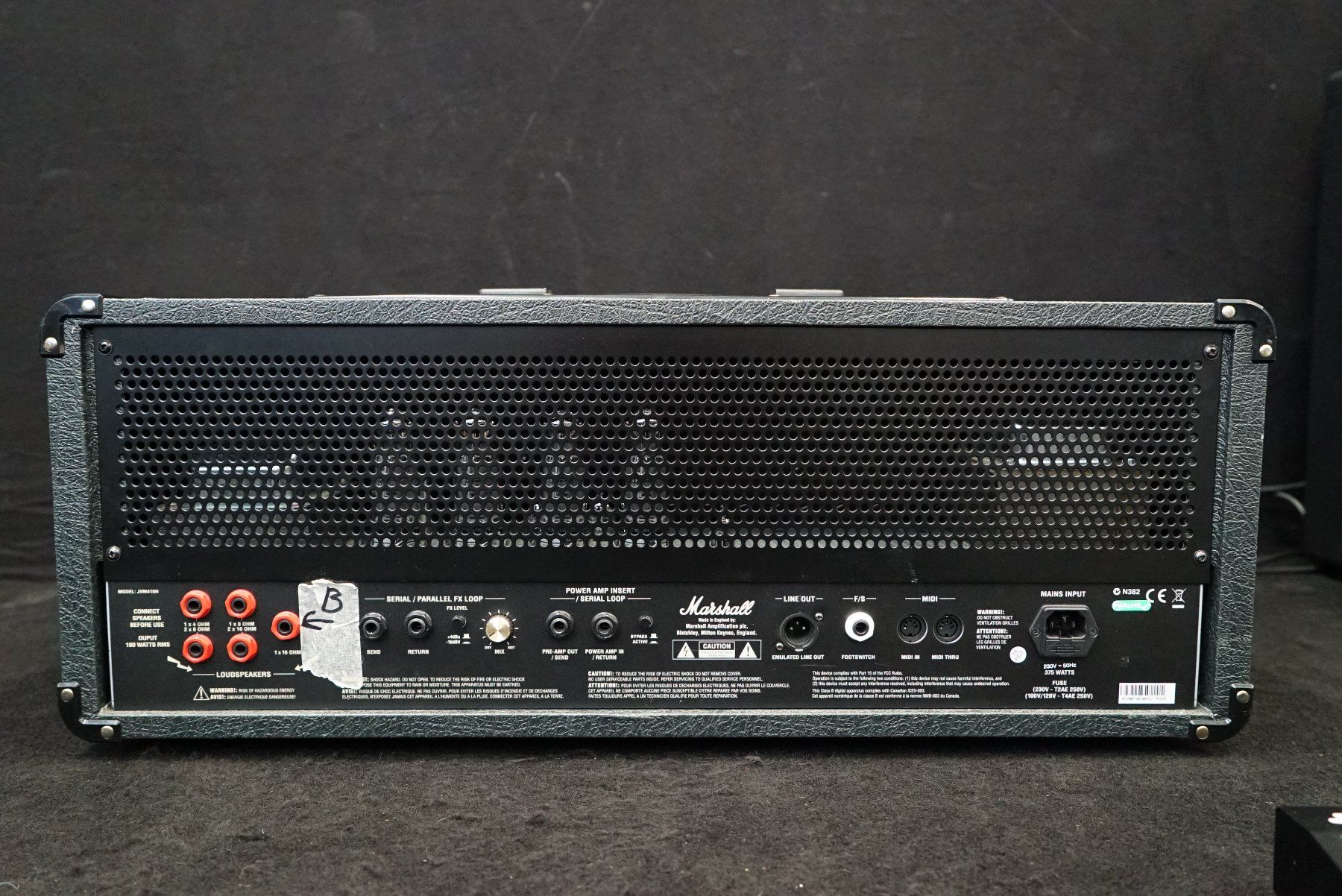Marshall Amplificatori: Marshall JVM410H (Head) Fussliste – Usato da Ortschwaben venduto da Musictrade 4