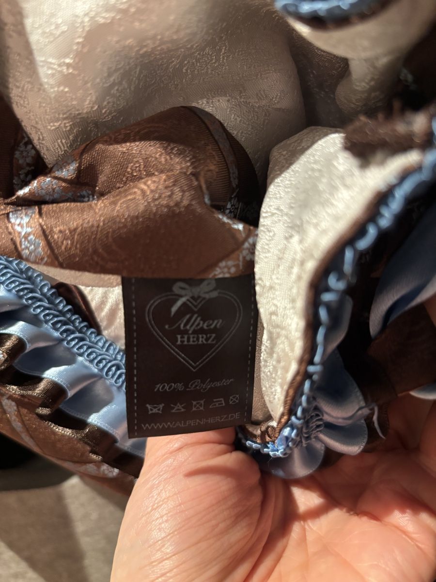 Vestiti: Dirndl Gr. 34 Braun/Blau von Alpenherz – Usato da Bottighofen venduto da lwa_11686 6