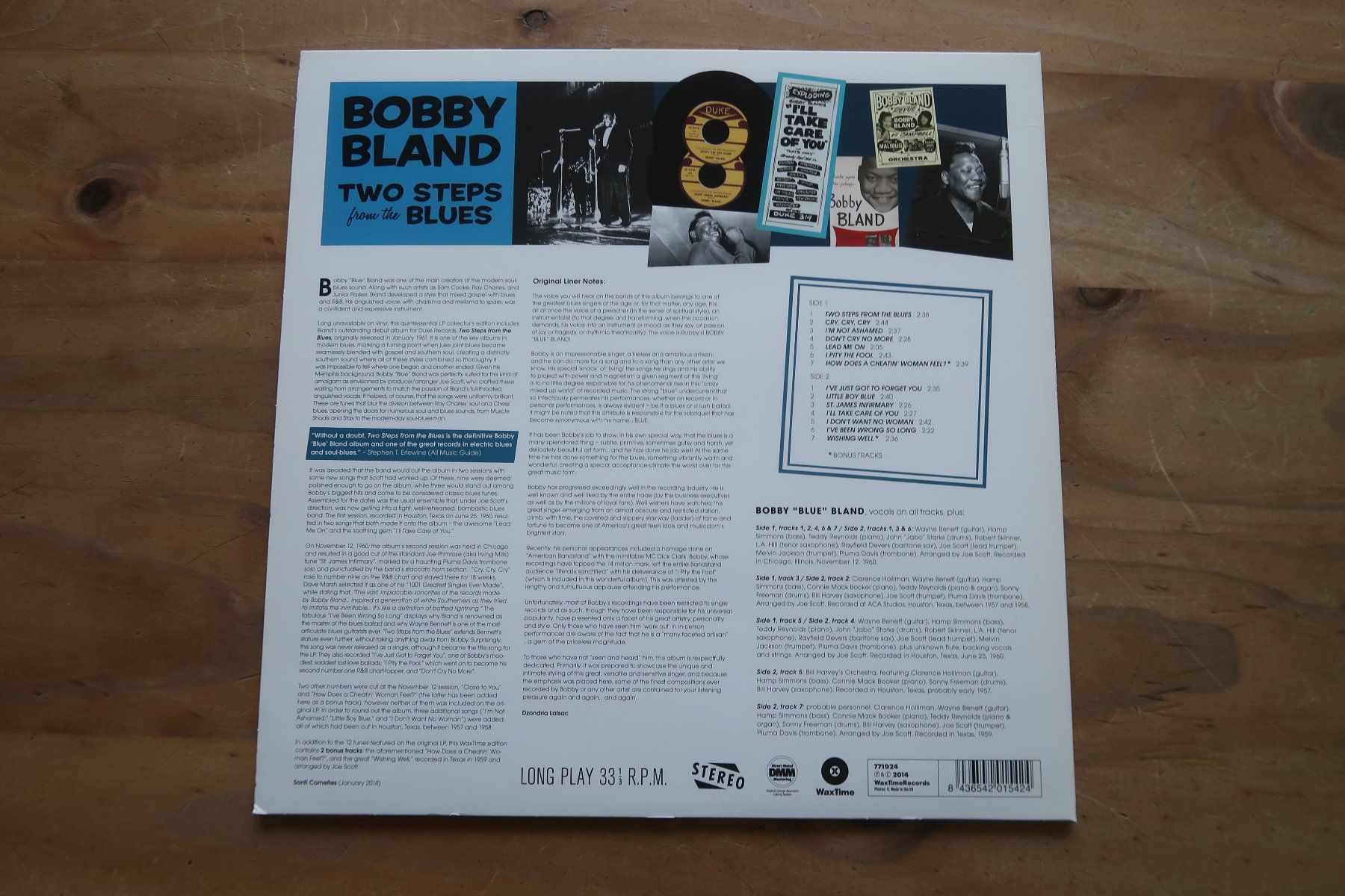 Dischi in vinile: BOBBY BLAND - TWO STEPS FROM THE BLUES - 180gr VINYL LP – Usato da Basel venduto da Patiscat 1