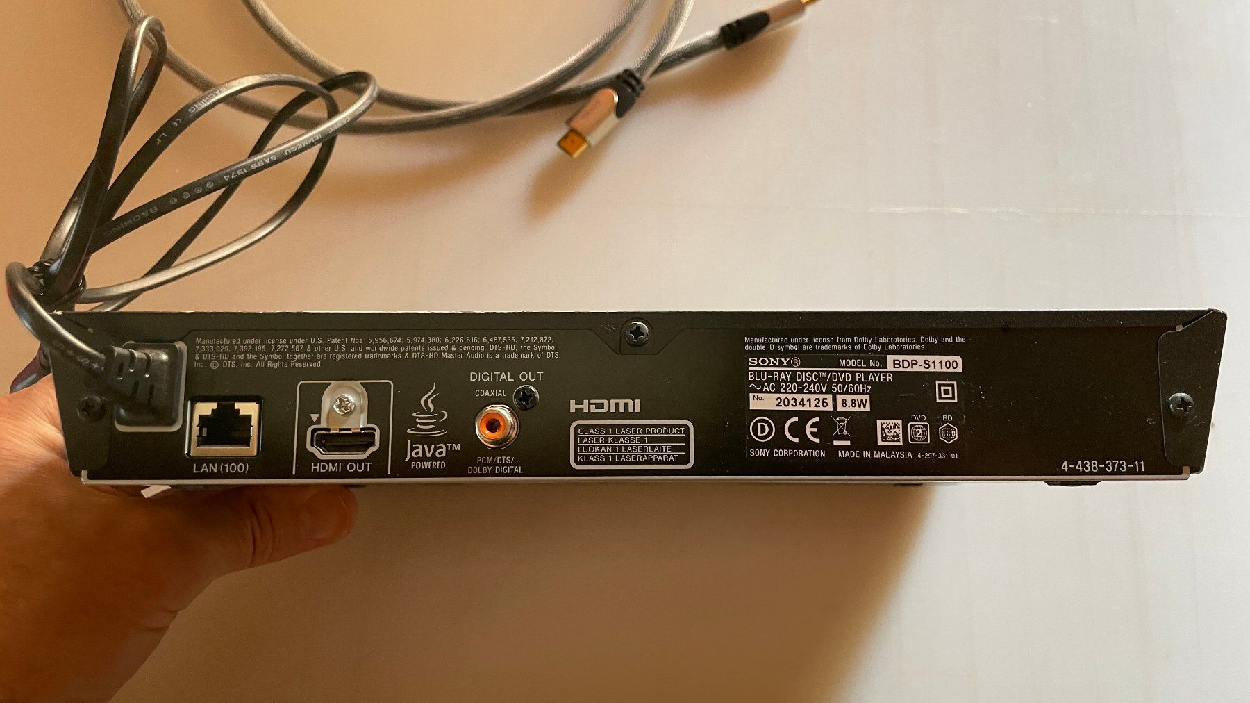Sony Sistemi audio & multimediali: Sony BLU-RAY & DVD Player BDP-S1100 – Usato da Glattfelden venduto da cybermaxx 1