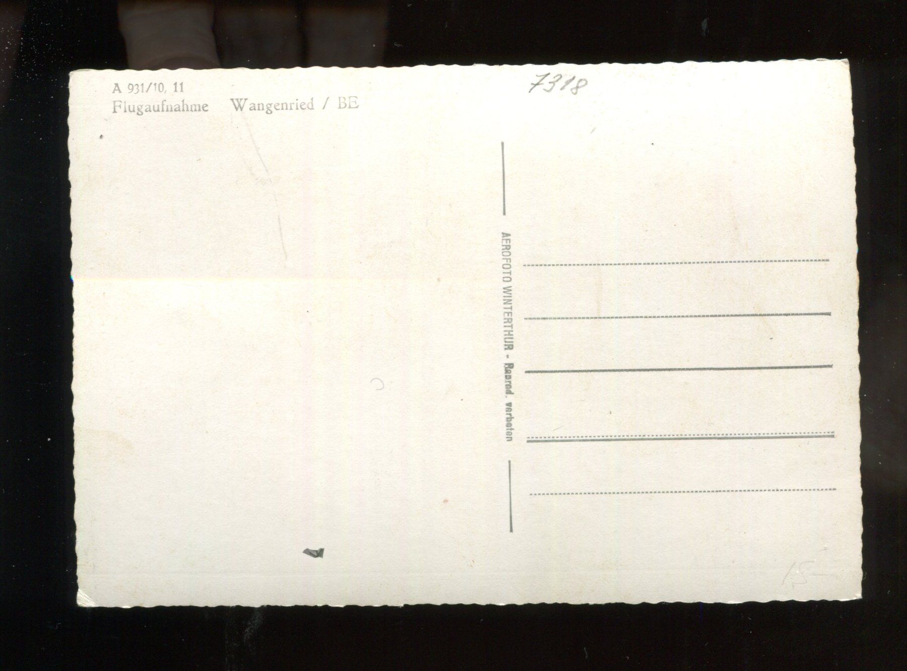 Cartoline postali: Wangenried, Oberaargau – Usato da Aarau venduto da Elmaar41 1