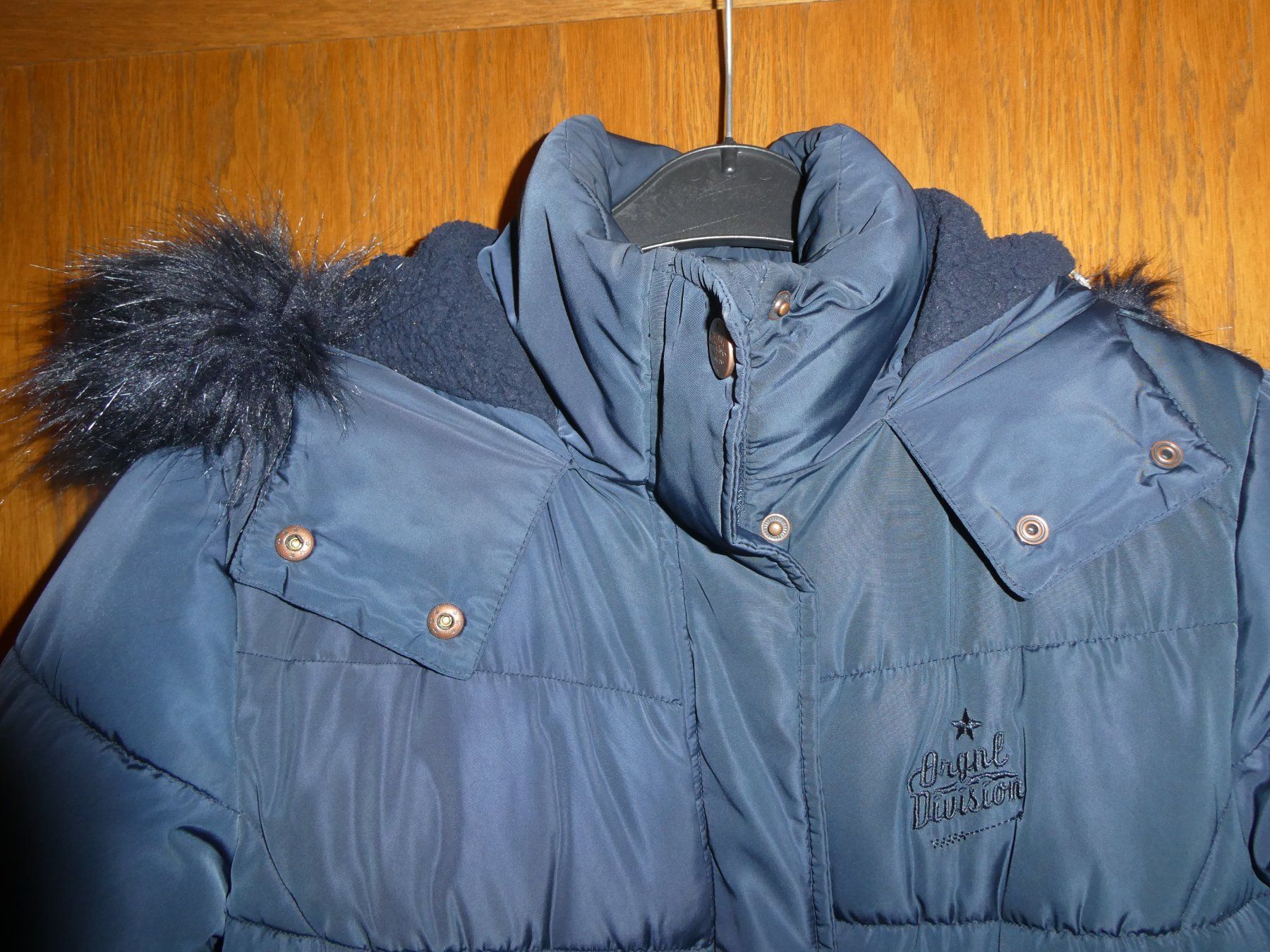 Jacken & Mäntel: Winterjacke, dunkelblau, Grösse 170 mit Gürtel – Gebraucht aus Mels von KOSL 1
