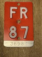 Velo Plakette FR 87