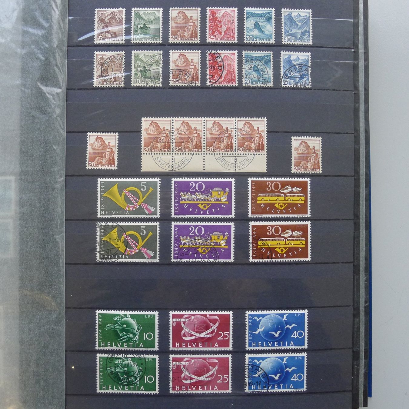 Alle Briefmarken: 1945-1964, Sammlung ungebraucht, postfrisch und gestempelt. – Gebraucht aus Sursee von Luzernerraute 4