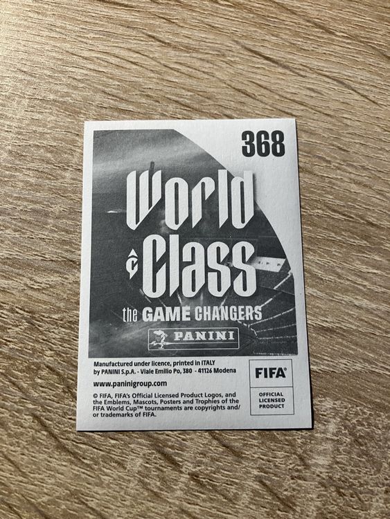 Panini World Class Ronaldo Nr 368 Brasilien top Qualität (Neu (gemäss ...
