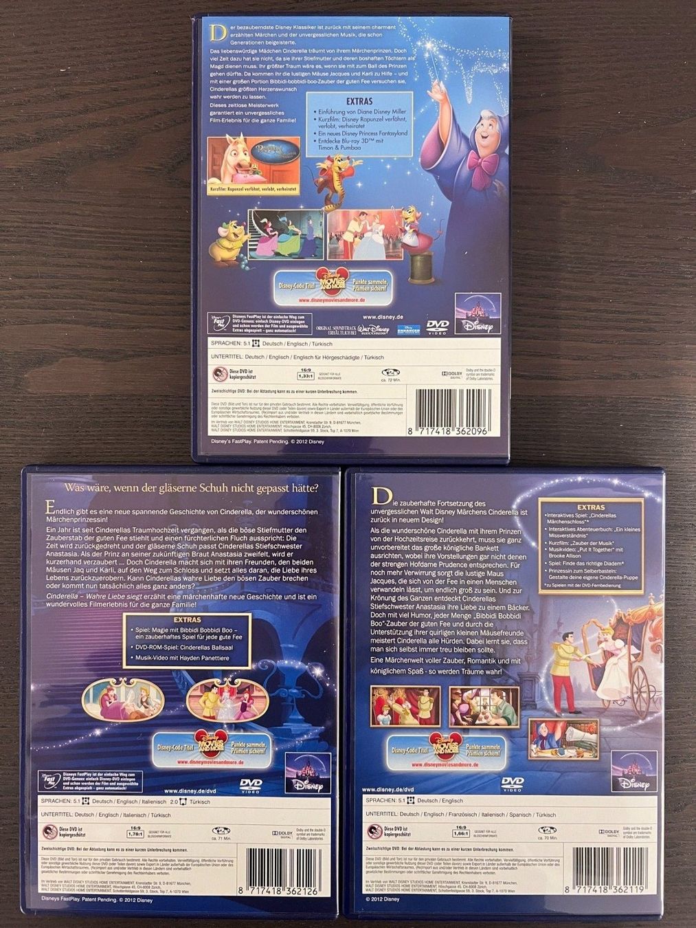 Tutti i DVDs: Cinderella - Teil 1 bis 3 – Usato da Zürich venduto da FilmFreunde 1