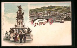Litho St. Gallen, Teilansicht, Monumenta