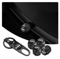 Ventilkappen Schwarz mit Opel Logo
