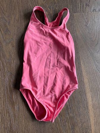 Badekleid pink mit goldenen Ananas Gr. 128