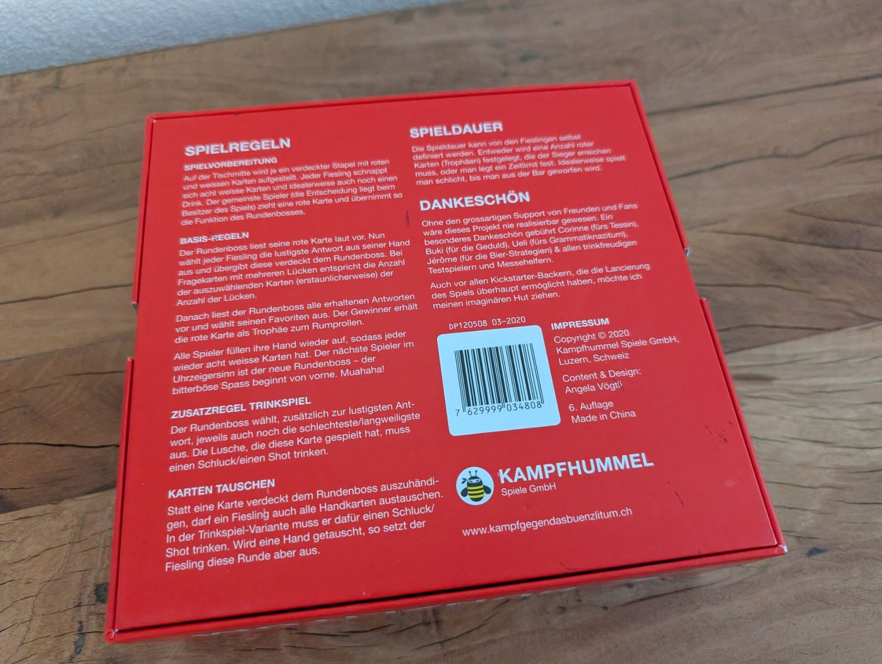 Spiele: Kampf gegen das Bünzlitum – Neu (gemäss Beschreibung) aus Hunzenschwil von Baruch 1