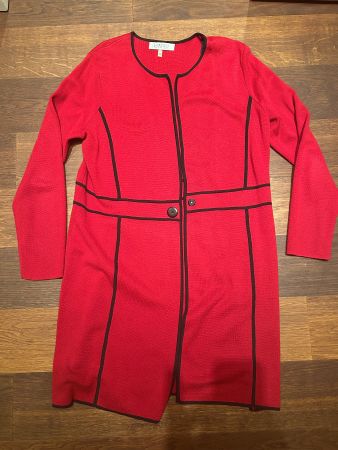Blazer, Rot mit schwarzen Akzenten, Grösse L