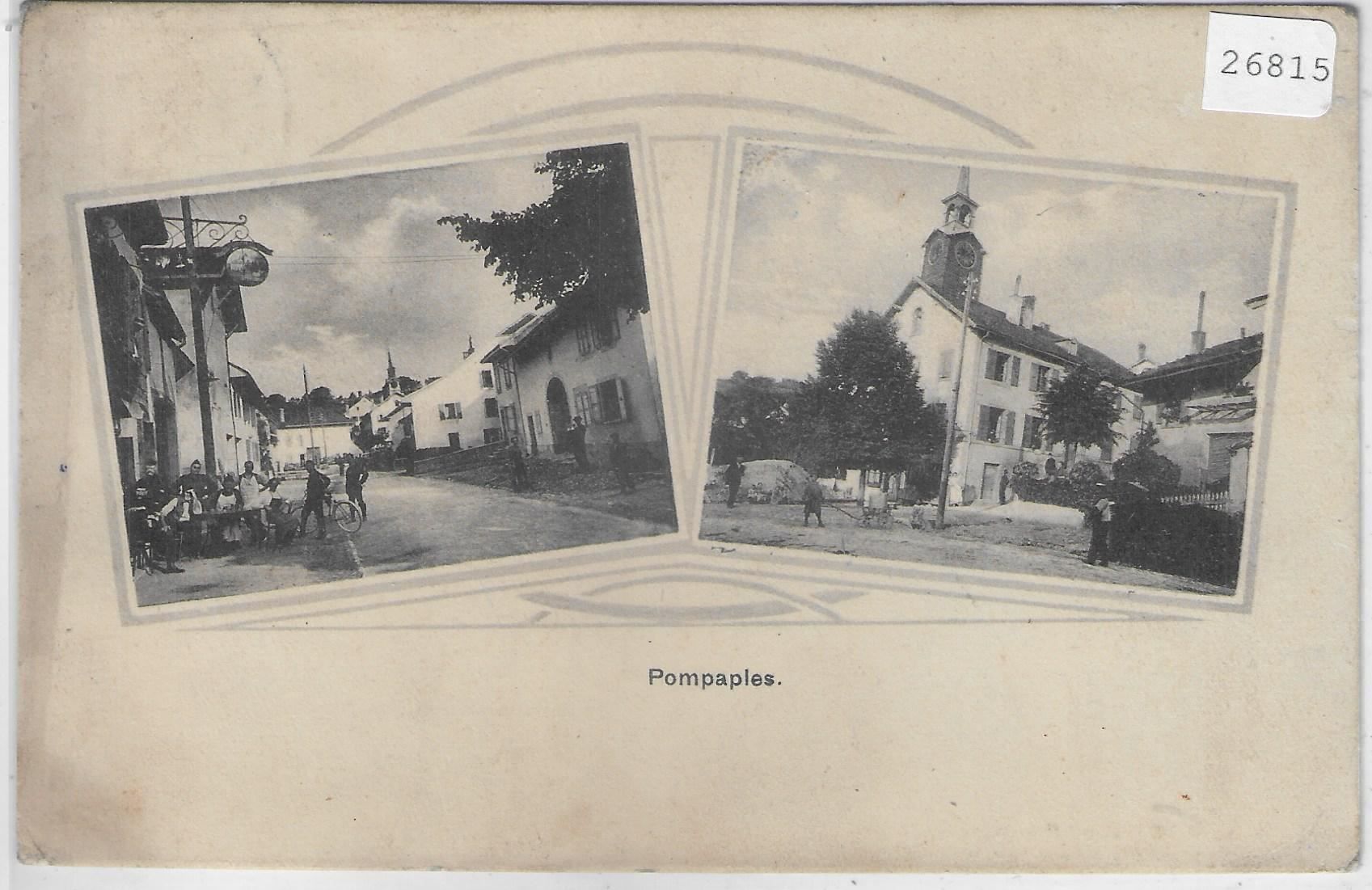 Ansichtskarten: Pompaples VD - 2-Bild Jugendstilkarte – Gebraucht aus Ettingen von Kartenplanet