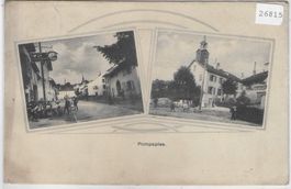 Pompaples VD - 2-Bild Jugendstilkarte