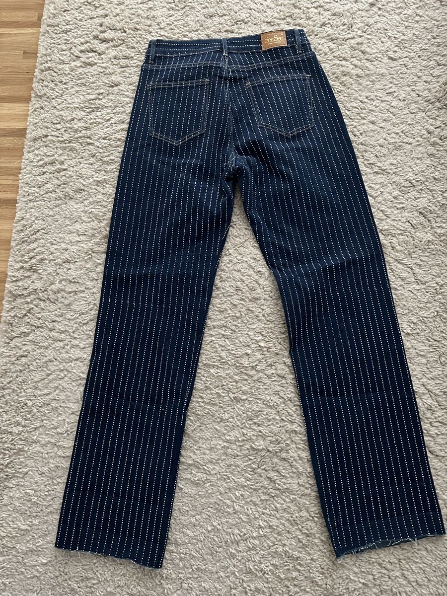 Jeans: Trendige Jeans mit Streifen, Grösse 38 – Nuovo (secondo la descrizione) da Dübendorf venduto da Magis_Stuff 4
