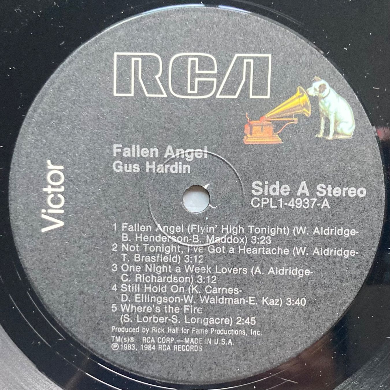 Dischi in vinile: GUS HARDIN - FALLEN ANGEL – Usato da Poliez-Pittet venduto da Newtown-Records 2