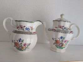 Spode "Chinese Rose," Kaffee & Milchkanne