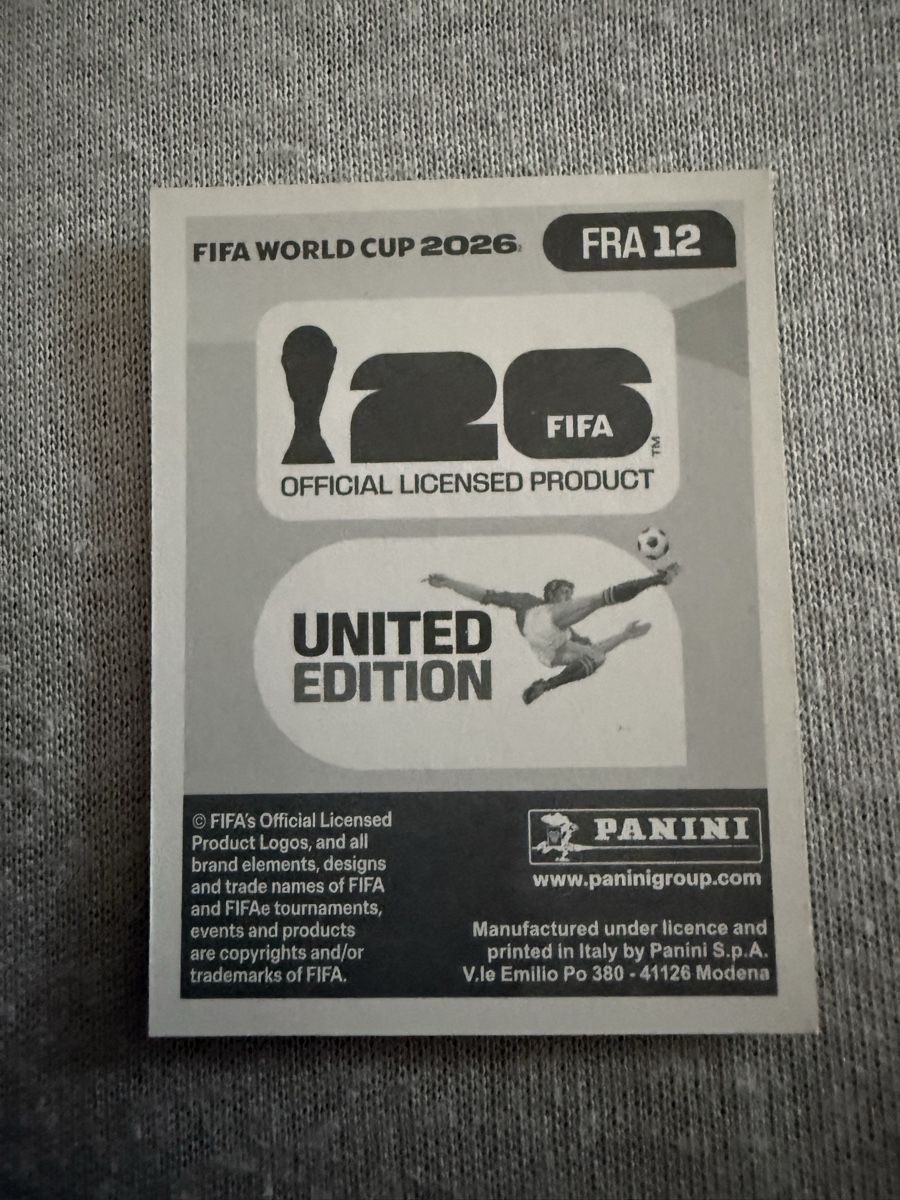 Panini Carte collezionabili: FRA12, Adrien Rabiot, Panini, WM26  – Nuovo (secondo la descrizione) da Amriswil venduto da ALETAL 1