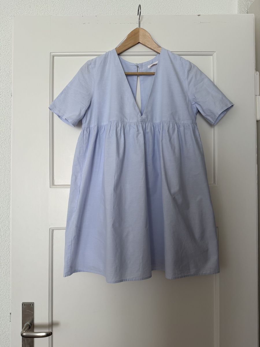 Zara Vestiti: Kurzes Sommerkleid, hellblau – Usato da Zürich venduto da Nadgb1303