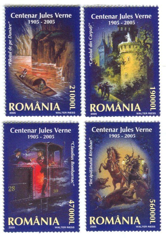 Alle Briefmarken: Briefmarken "Jules Verne". Rumänien – Neu und originalverpackt aus Basel von Butsch5