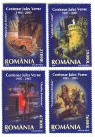 Briefmarken "Jules Verne". Rumänien