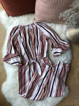 Sommerlicher LINDEX Jumpsuit mit Streifen, Gr. 122 *NEU 