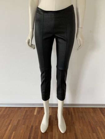 AKRIS: Neue exklusive schwarze Lederhose, 36, Schnäppchen!