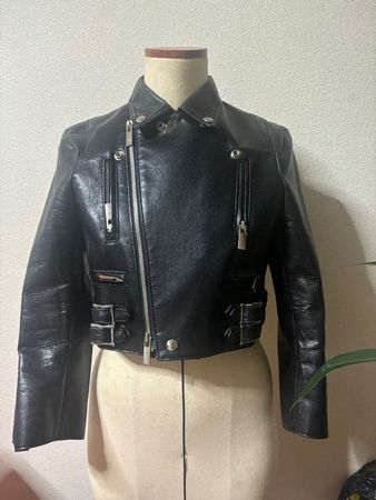 Noir Kei Ninomiya -  CDG  - Vegan Leather Rider Jacket  - S