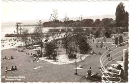 LAUSANNE-Ouchy - Bellerive-Plage ca. 1935 (VD)