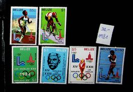 AMÉRIQUE BELIZE SÉRIE DE TIMBRES NEUFS** 1981 32 € /MAI166