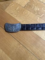 Kaporal 5 Belt, Brown Crocodile Style Leather, Size M