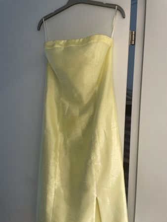 Koktail Kleid gelb gold Gr.36 S neu