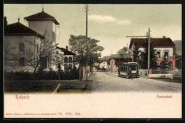 Reinach /AG, Strassenbahn im Unterdorf