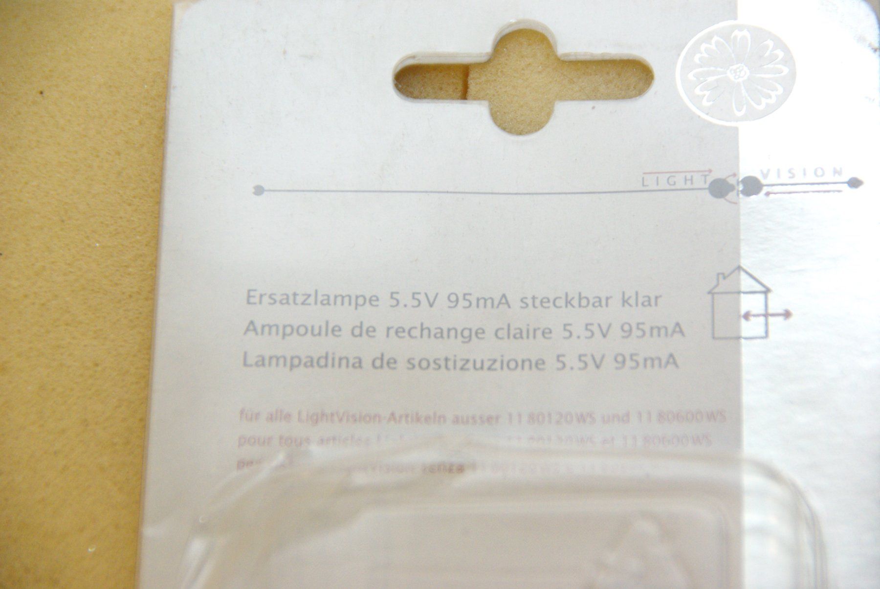 Lampade: Ersatzlampen 5.5 Volt, 95mA, steckbar – Nuovo e nell'imballaggio originale da Herisau venduto da Cevianer1844 1