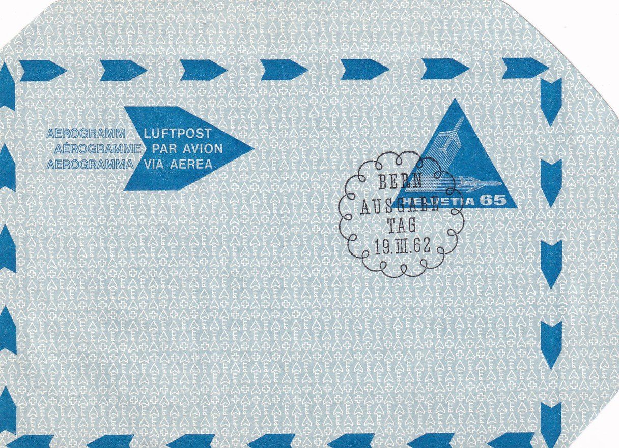 Tutti i francobolli: FDC Aerogramm 19.3.1962 – Usato da Baar venduto da Asmara111