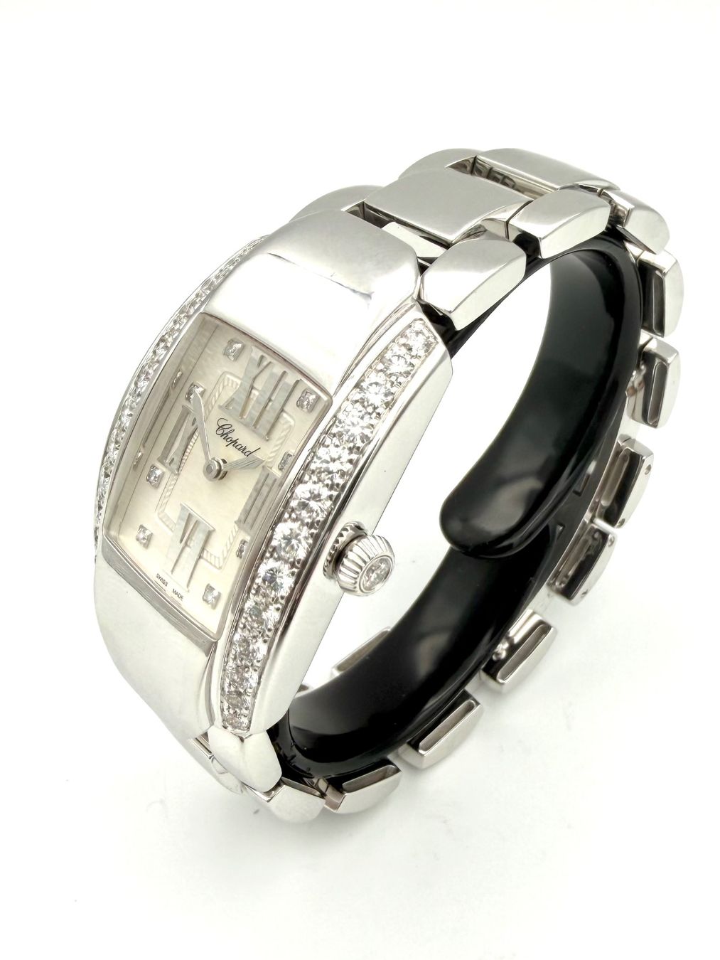 Chopard Orologi: CHOPARD. Collection "La Strada", montre de dame or blanc – Usato da Renens VD venduto da Diademe.sarl 2