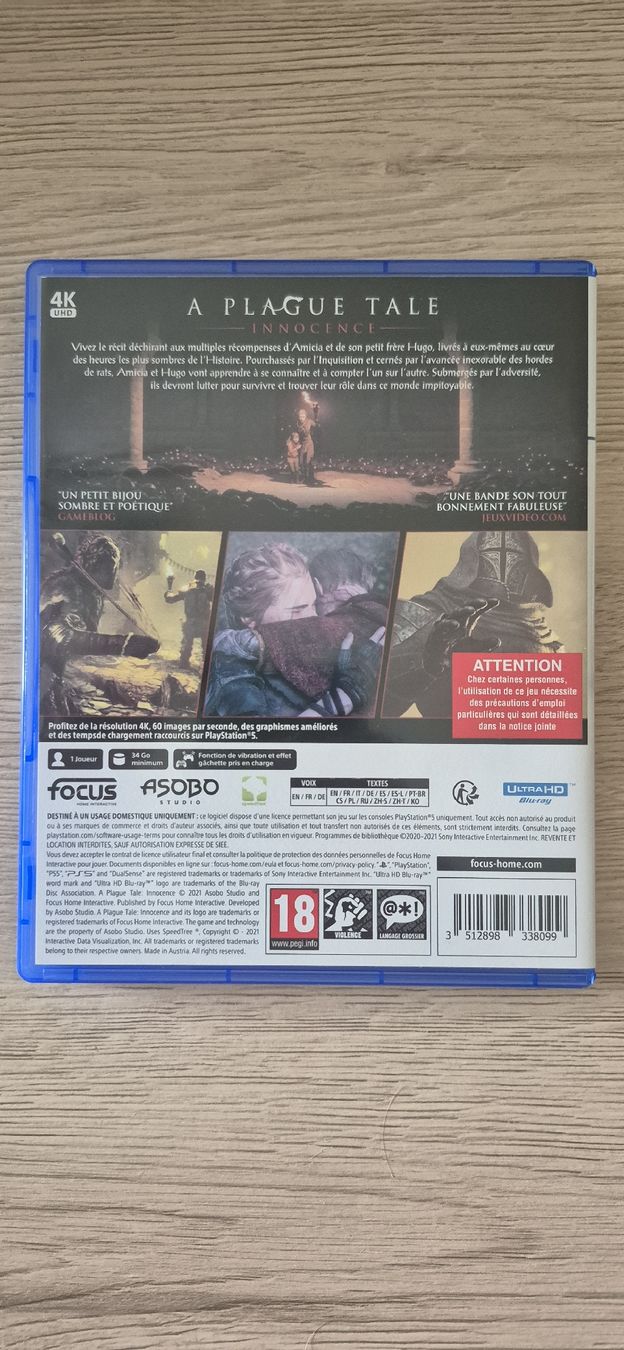 Giochi: A plague tale innocence-PS5 – Nuovo (secondo la descrizione) da Thônex venduto da Sebabastien 2