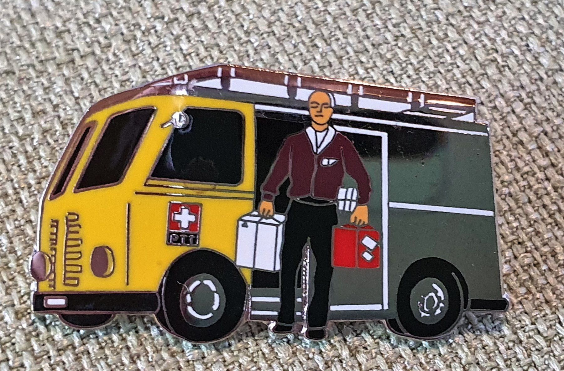 Placchette & Badge: A373 - Pin PTT Post Postauto Zustellung – Usato da Reinach BL venduto da Boston-Verkauf
