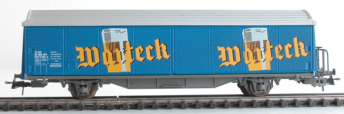 Roco Modelleisenbahnen: Roco Schiebewandwagen Hbils Warteck SBB Spur H0 – Gebraucht aus Oberwil BL von Klang 1