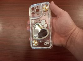 Spiegelhülle Herz für Iphone 14 Pro - Coque Miroir Coeur